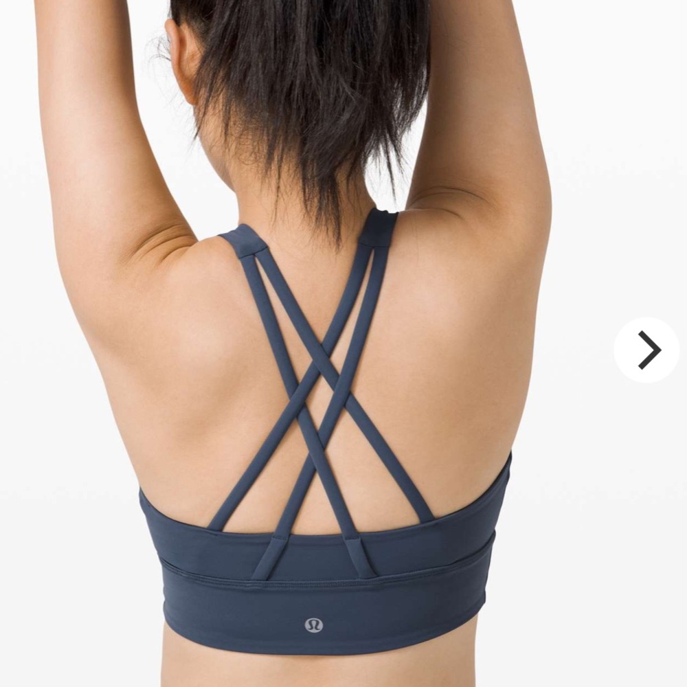 $68 Lululemon Energy Bra High Neck Long Line Tough Medium Support B-C Cup Size 6